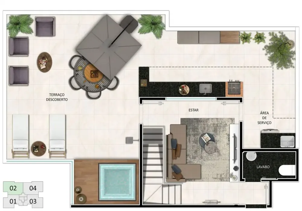 Cobertura, 2 quartos, 118 m² - Foto 11