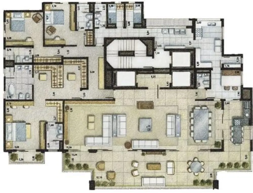 Apartamento, 3 quartos, 405 m² - Foto 3