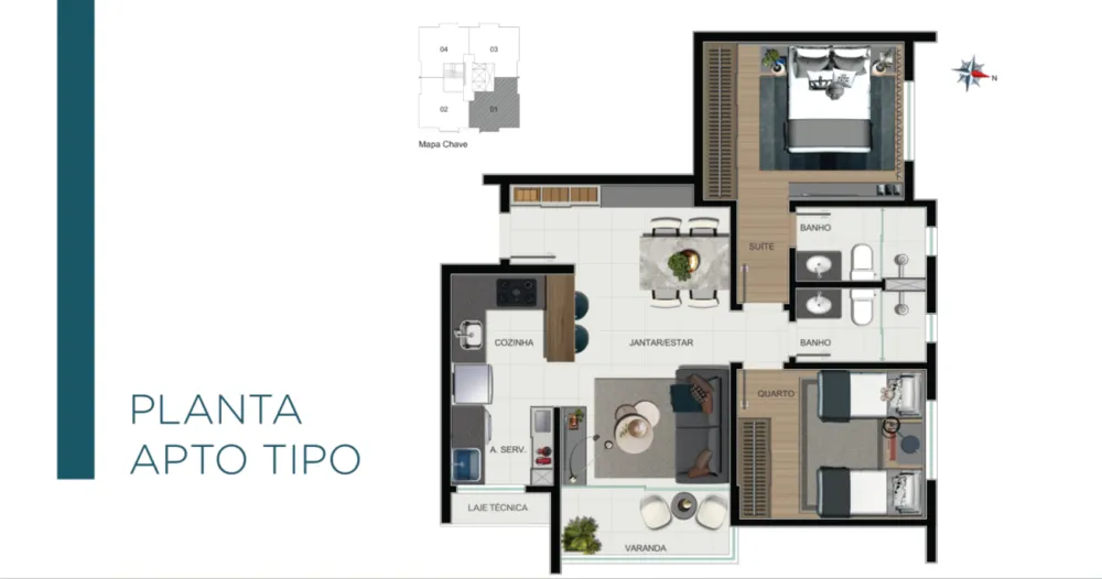 Apartamento, 2 quartos, 65 m² - Foto 5