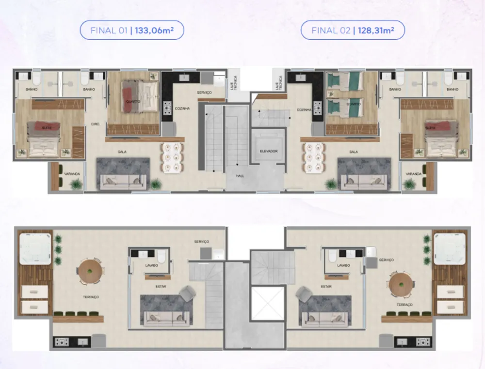 Cobertura, 2 quartos, 128 m² - Foto 10