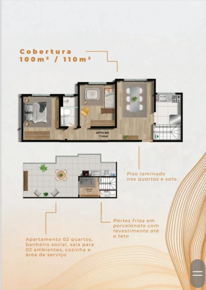 Cobertura, 2 quartos, 100 m² - Foto 4