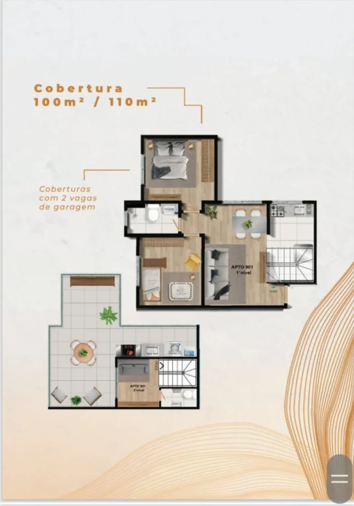 Cobertura, 2 quartos, 100 m² - Foto 2