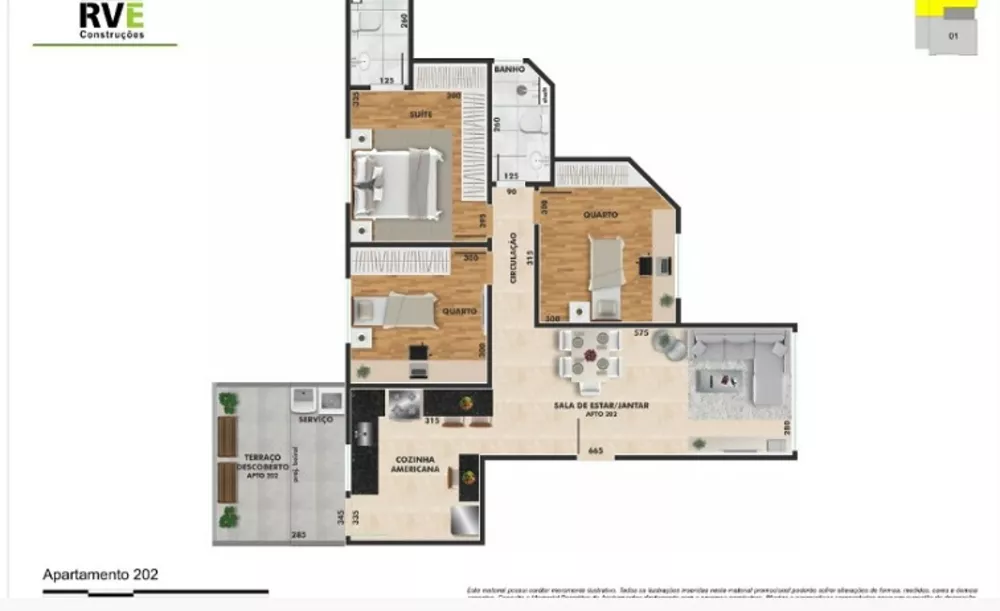 Apartamento à venda com 3 quartos, 97m² - Foto 7