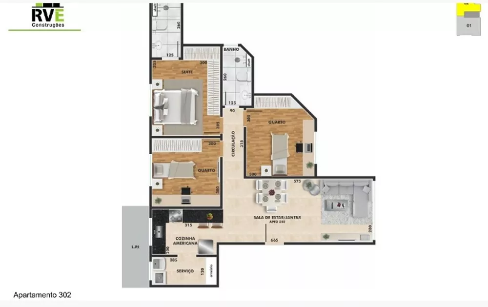 Apartamento à venda com 3 quartos, 97m² - Foto 10