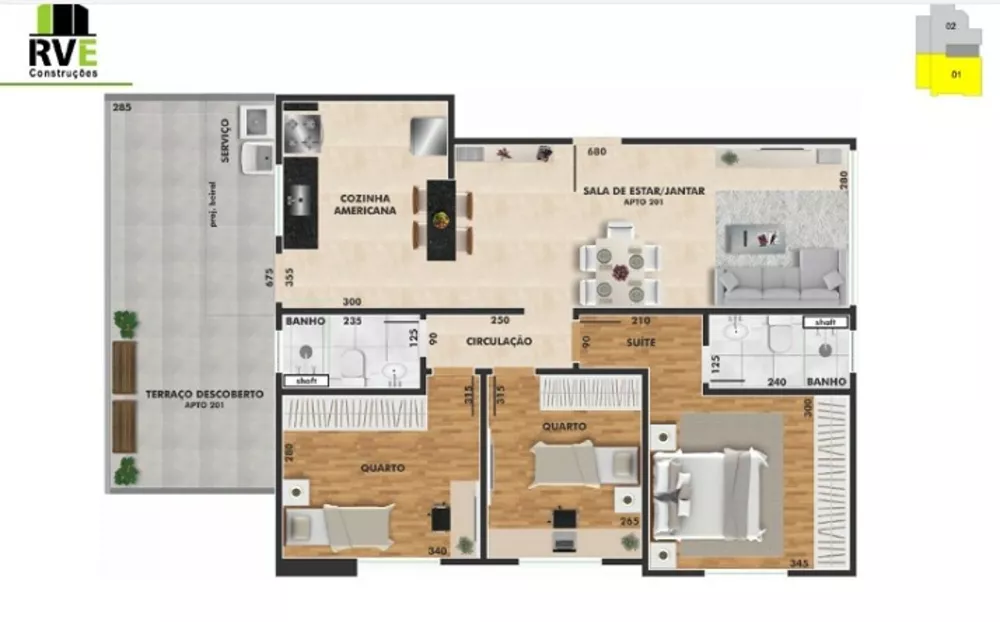 Apartamento à venda com 3 quartos, 97m² - Foto 6