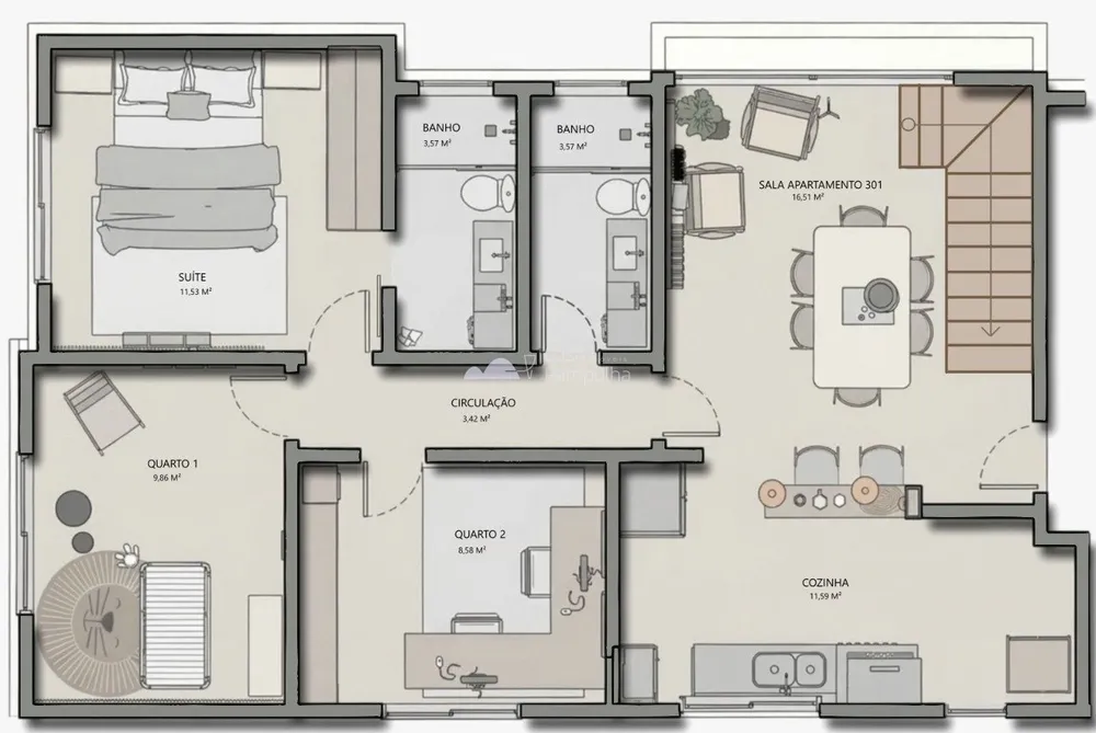 Apartamento, 3 quartos, 150 m² - Foto 4