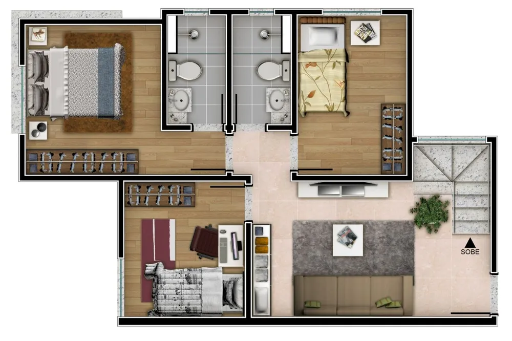 Cobertura, 3 quartos, 52 m² - Foto 4