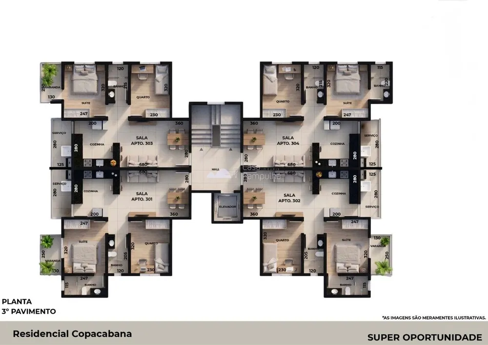 Apartamento, 2 quartos, 62 m² - Foto 2
