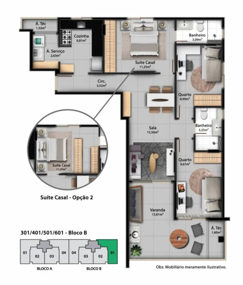 Apartamento, 3 quartos, 93 m² - Foto 19