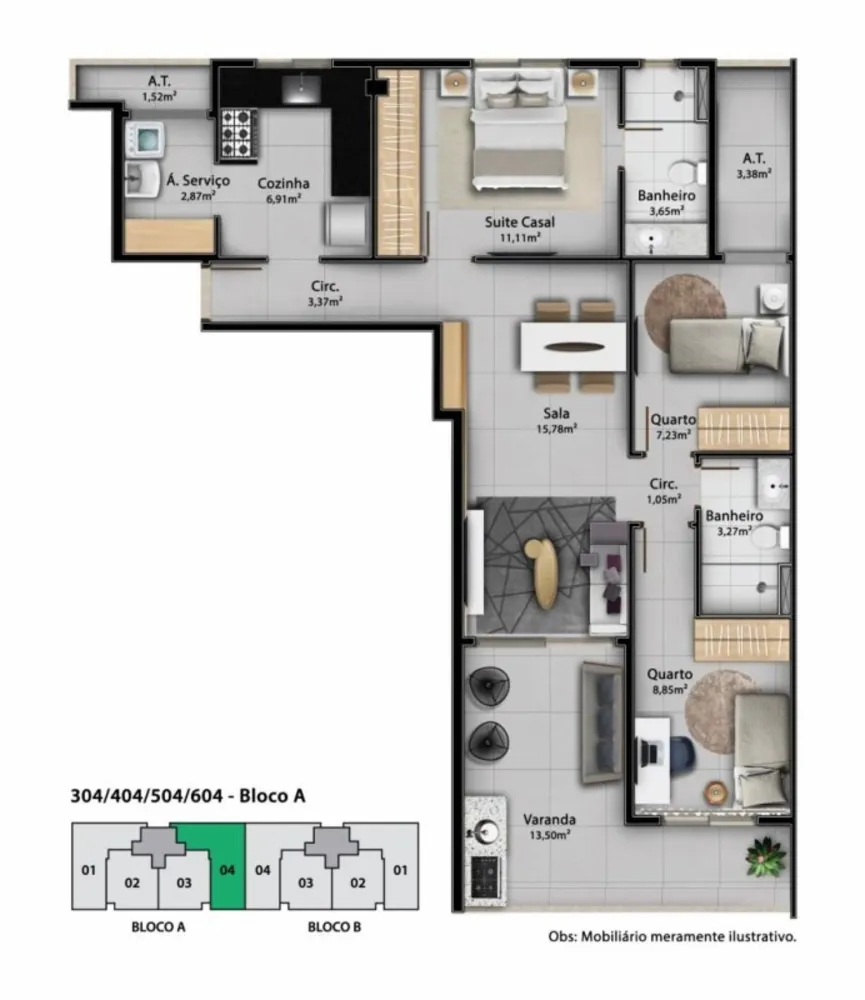 Apartamento, 3 quartos, 93 m² - Foto 18