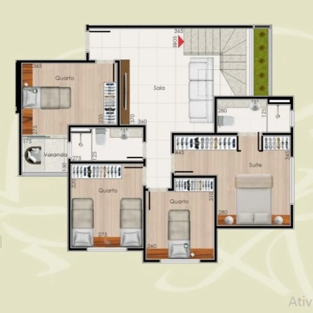 Cobertura, 4 quartos, 187 m² - Foto 2