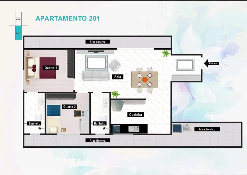 Apartamento, 2 quartos, 77 m² - Foto 1