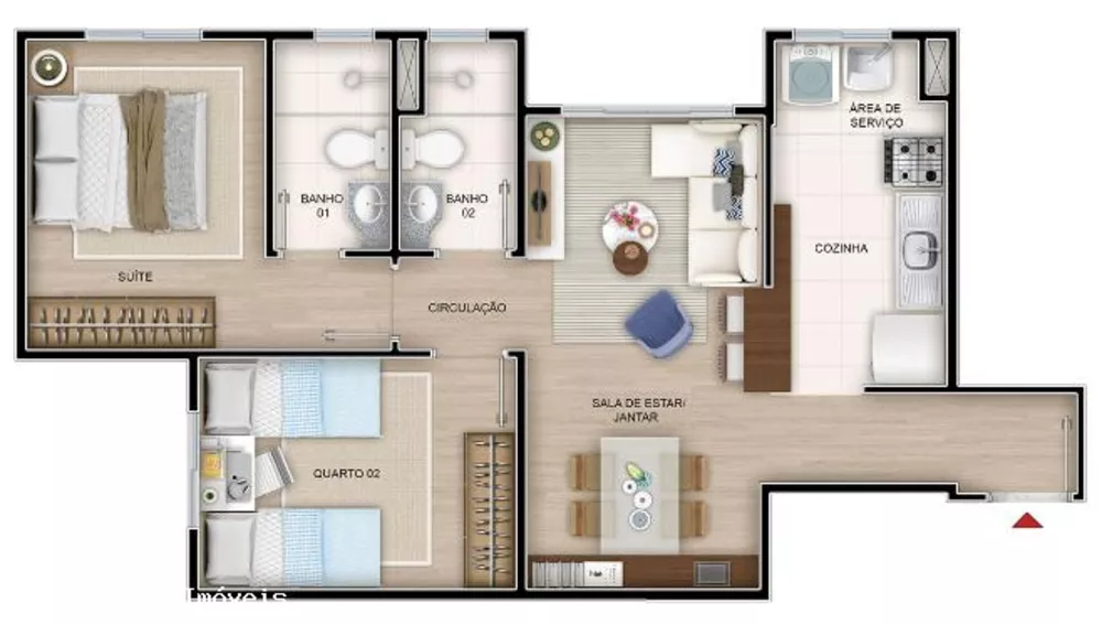 Apartamento à venda com 2 quartos, 51m² - Foto 19