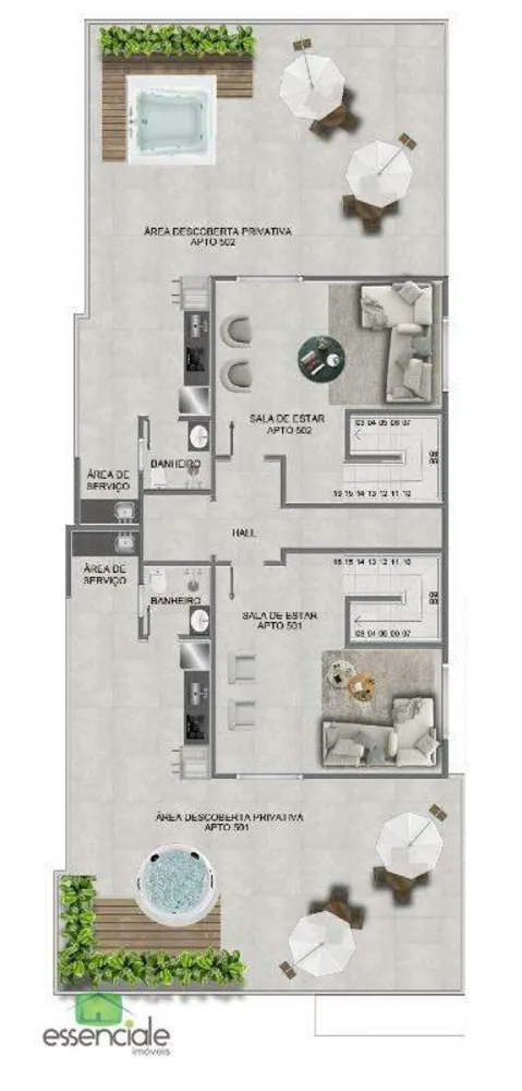 Cobertura, 3 quartos, 207 m² - Foto 2
