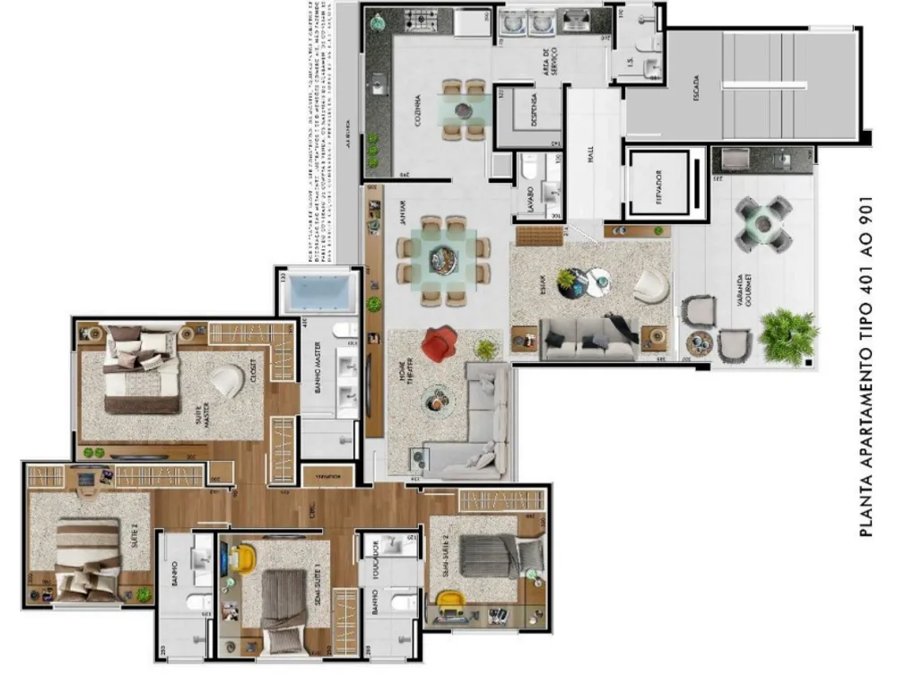 Apartamento, 4 quartos, 156 m² - Foto 12