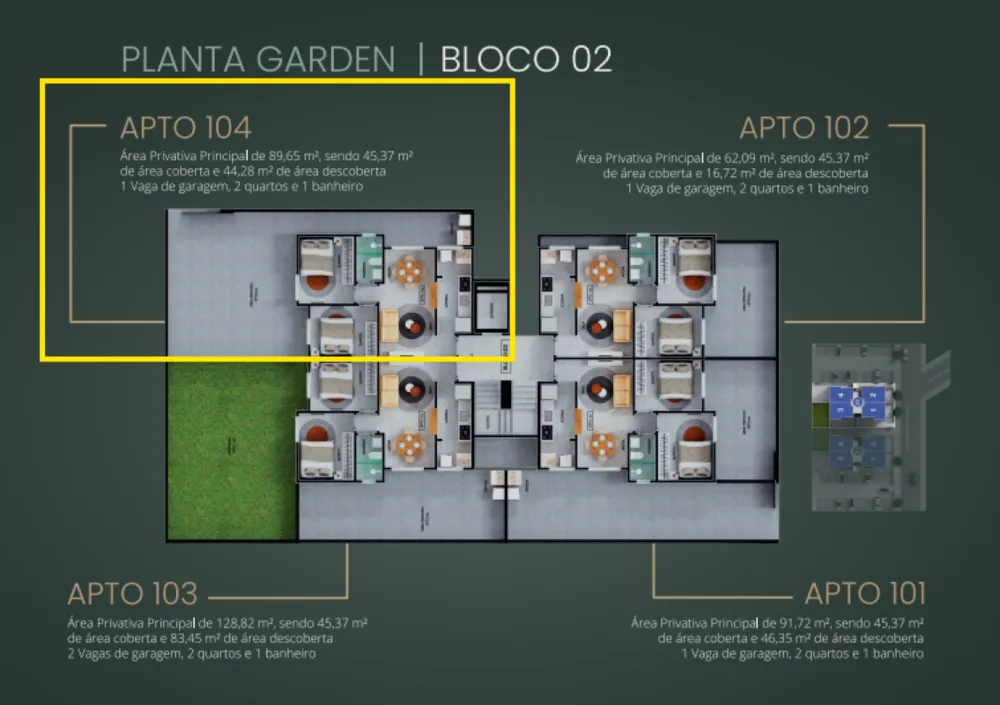 Apartamento, 2 quartos, 90 m² - Foto 1