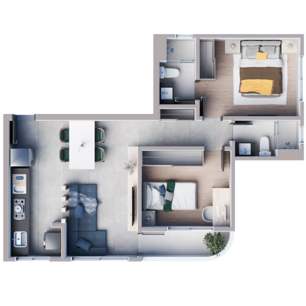 Apartamento, 2 quartos, 59 m² - Foto 7