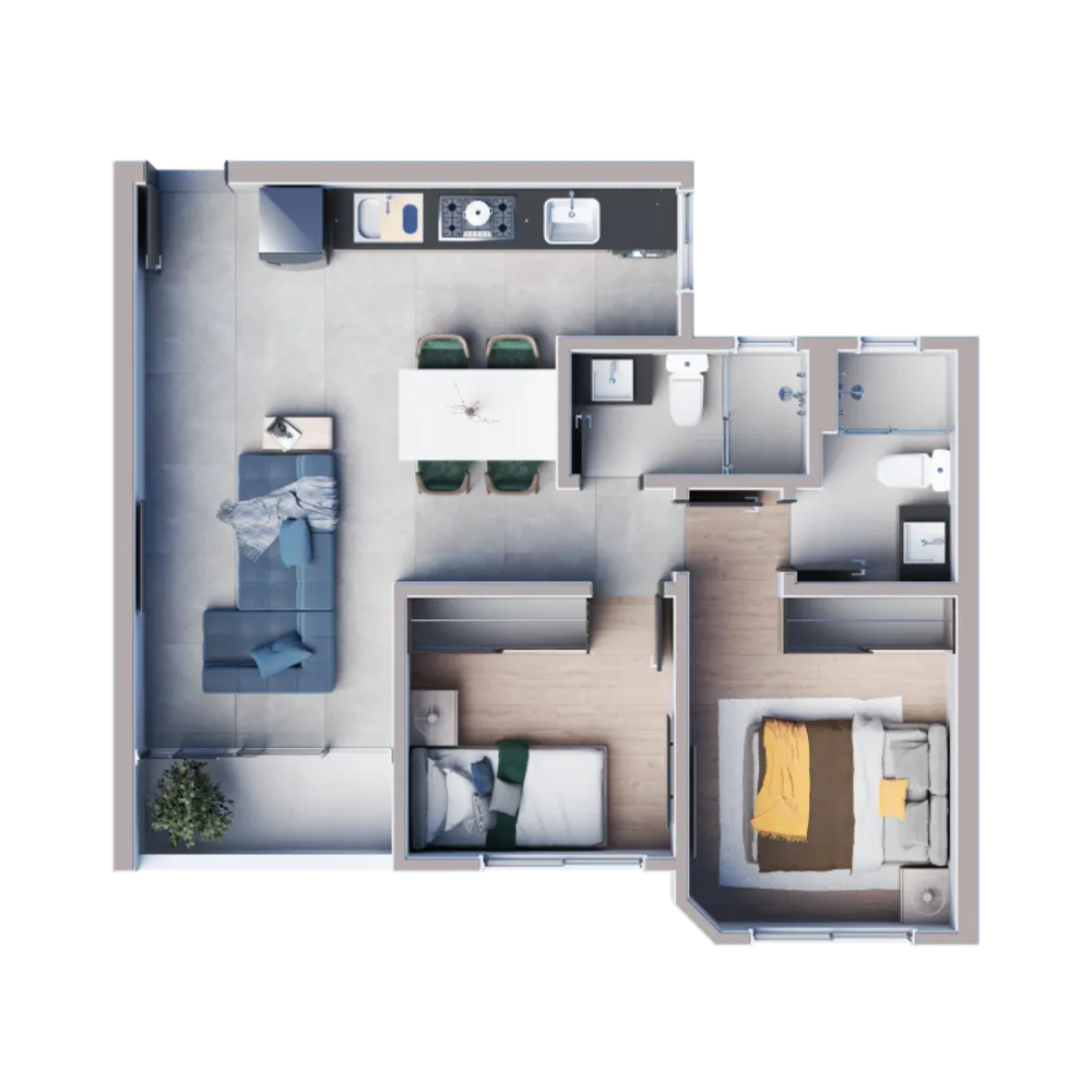 Apartamento, 2 quartos, 59 m² - Foto 8