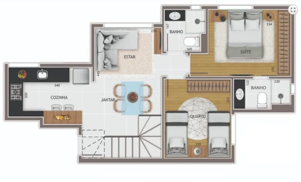 Apartamento, 2 quartos, 71 m² - Foto 1