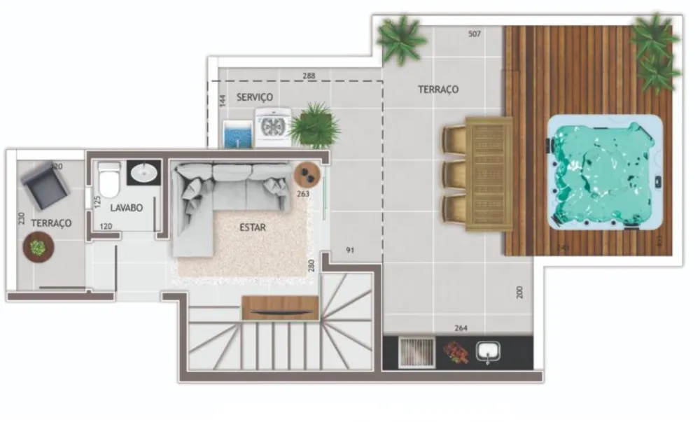 Apartamento, 2 quartos, 71 m² - Foto 2