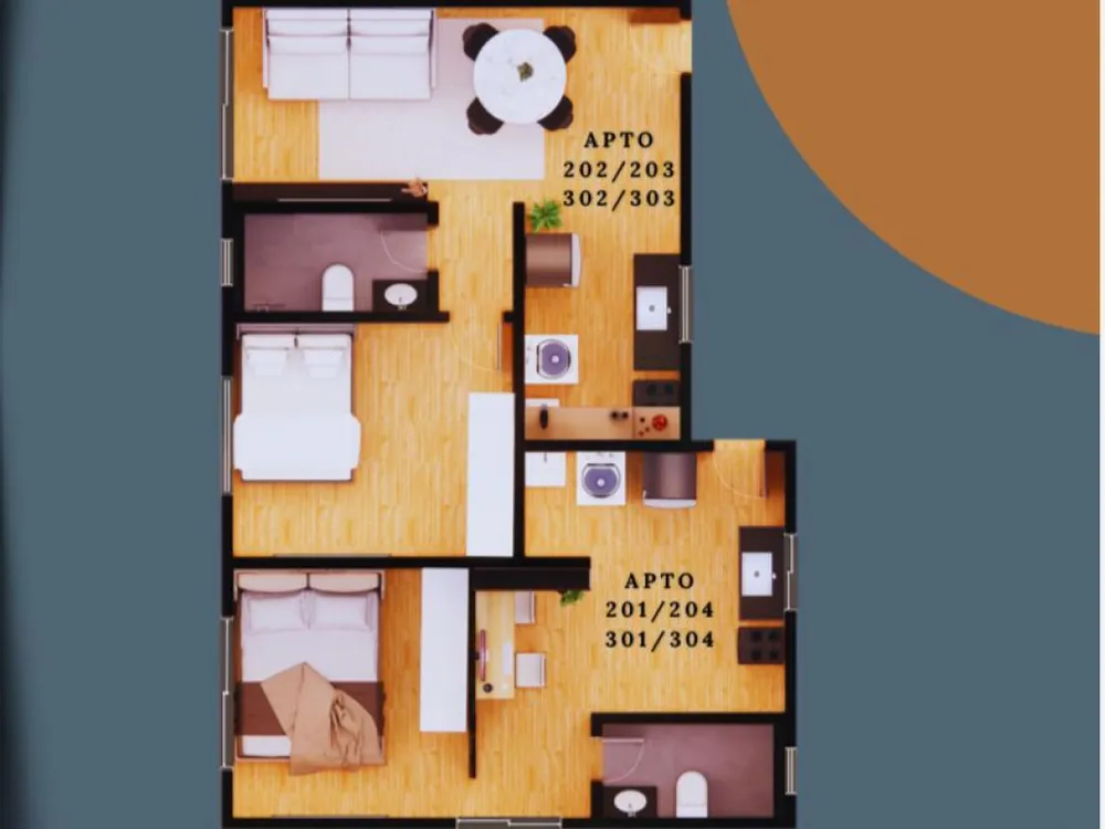 Apartamento, 1 quarto, 50 m² - Foto 3