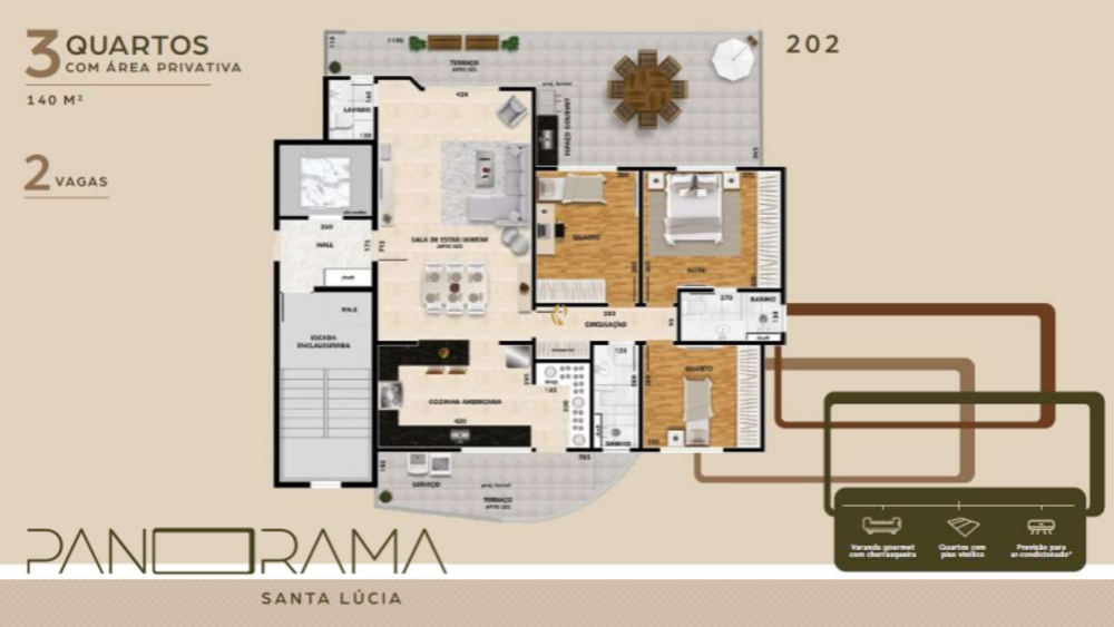 Cobertura à venda com 3 quartos, 194m² - Foto 1
