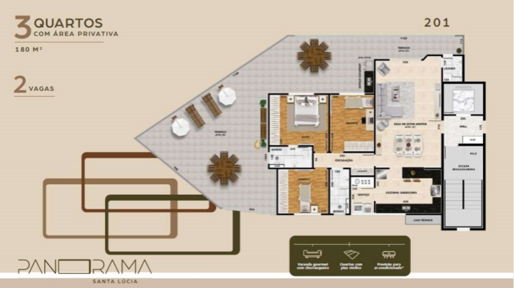 Cobertura à venda com 3 quartos, 194m² - Foto 2