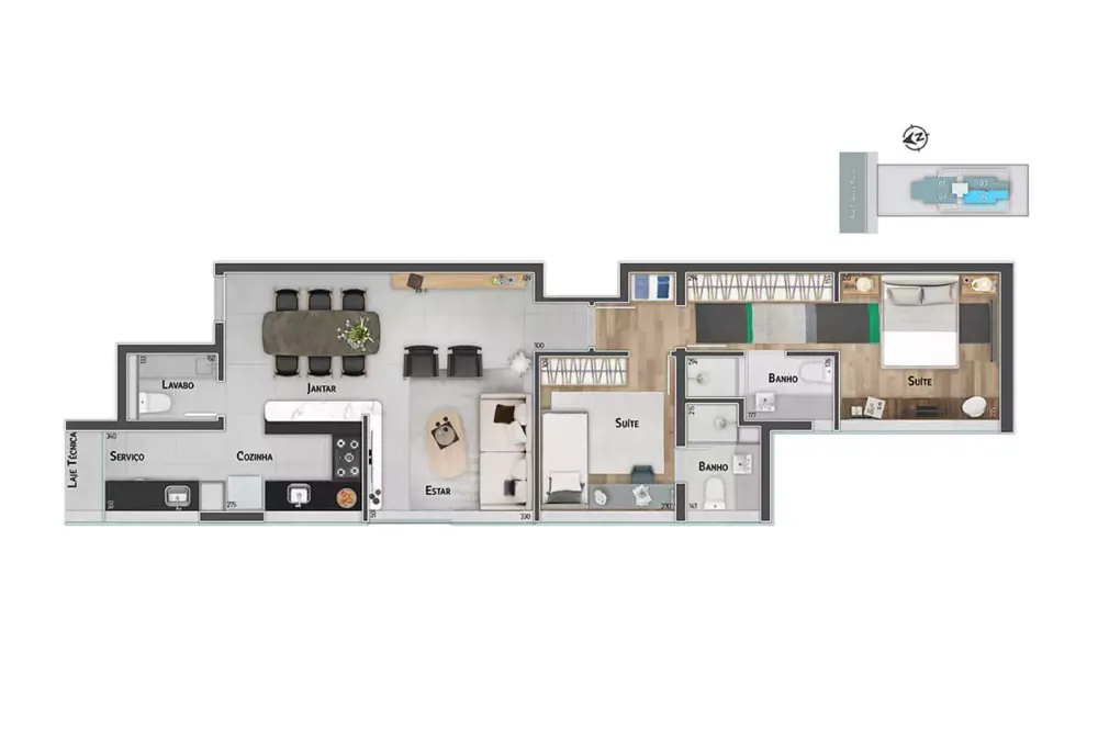 Apartamento, 2 quartos, 80 m² - Foto 19