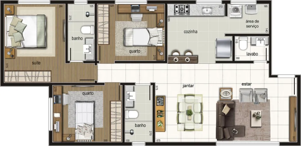 Apartamento, 3 quartos, 88 m² - Foto 2