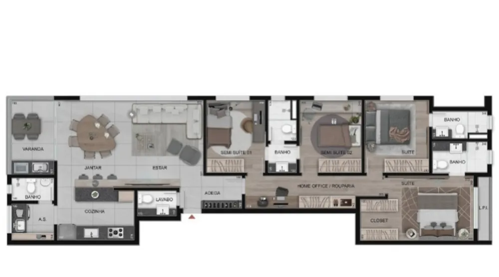 Apartamento, 4 quartos, 242 m² - Foto 8