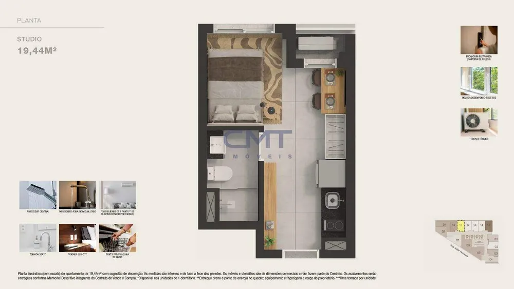 Apartamento, 1 quarto, 26 m² - Foto 7