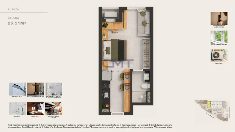 Apartamento, 1 quarto, 26 m² - Foto 14