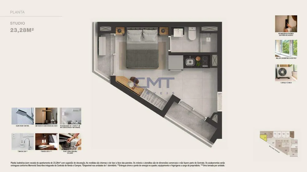 Apartamento, 1 quarto, 26 m² - Foto 10