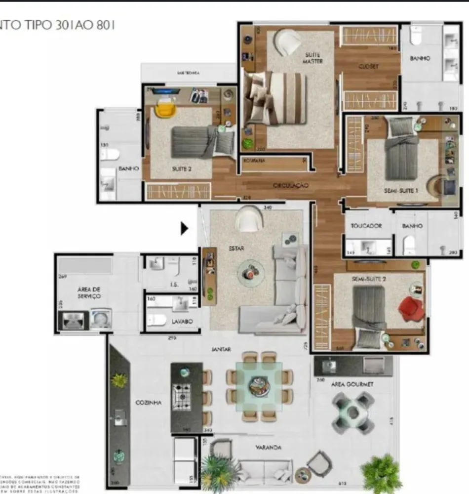 Apartamento, 4 quartos, 154 m² - Foto 6