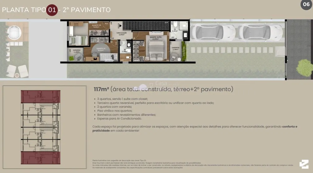 Casa, 3 quartos, 122 m² - Foto 4