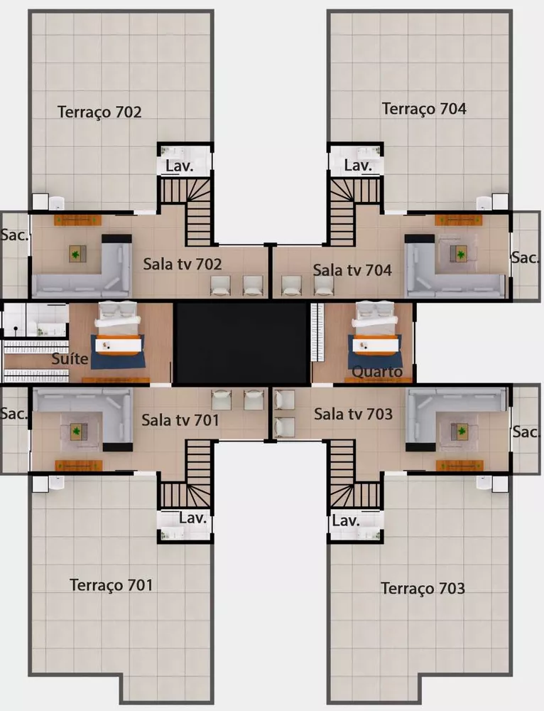 Apartamento à venda com 3 quartos, 78m² - Foto 4