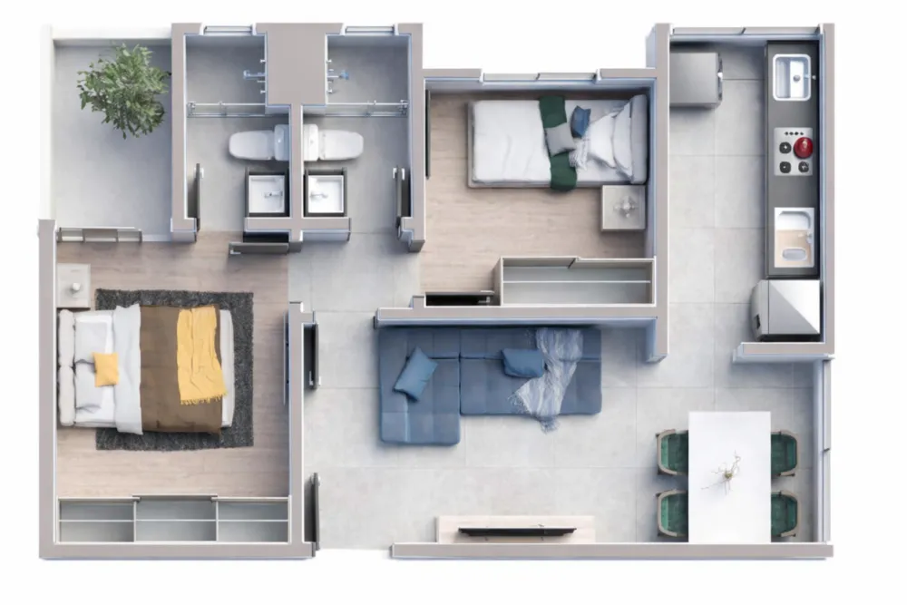 Apartamento, 2 quartos, 53 m² - Foto 10