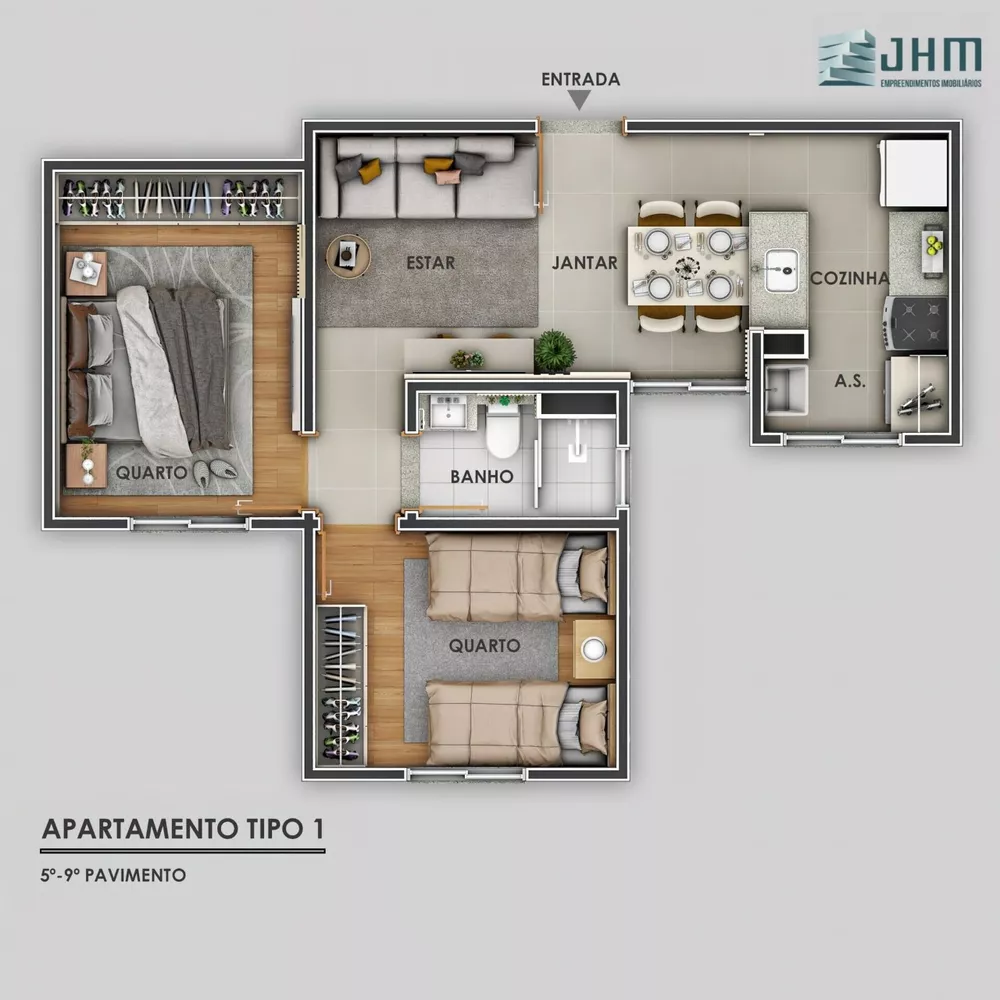 Apartamento à venda com 2 quartos, 65m² - Foto 9