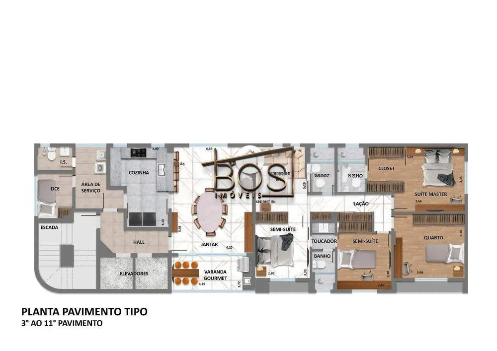 Apartamento, 4 quartos, 145 m² - Foto 9