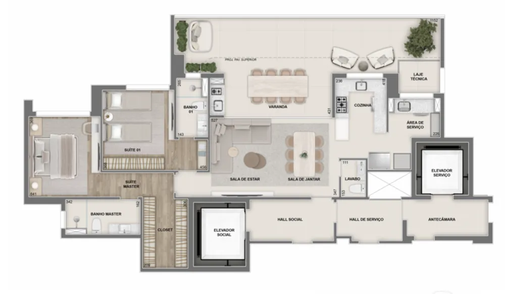 Apartamento, 2 quartos, 126 m² - Foto 9