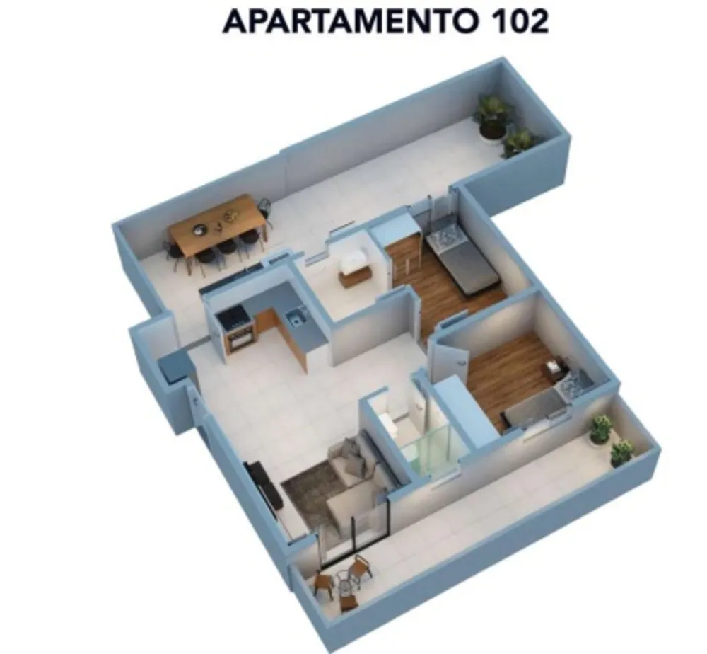 Apartamento, 2 quartos, 92 m² - Foto 1