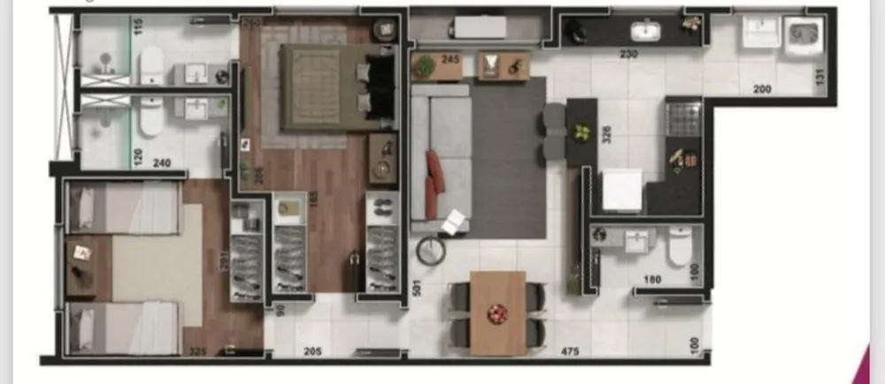 Apartamento, 2 quartos, 64 m² - Foto 2