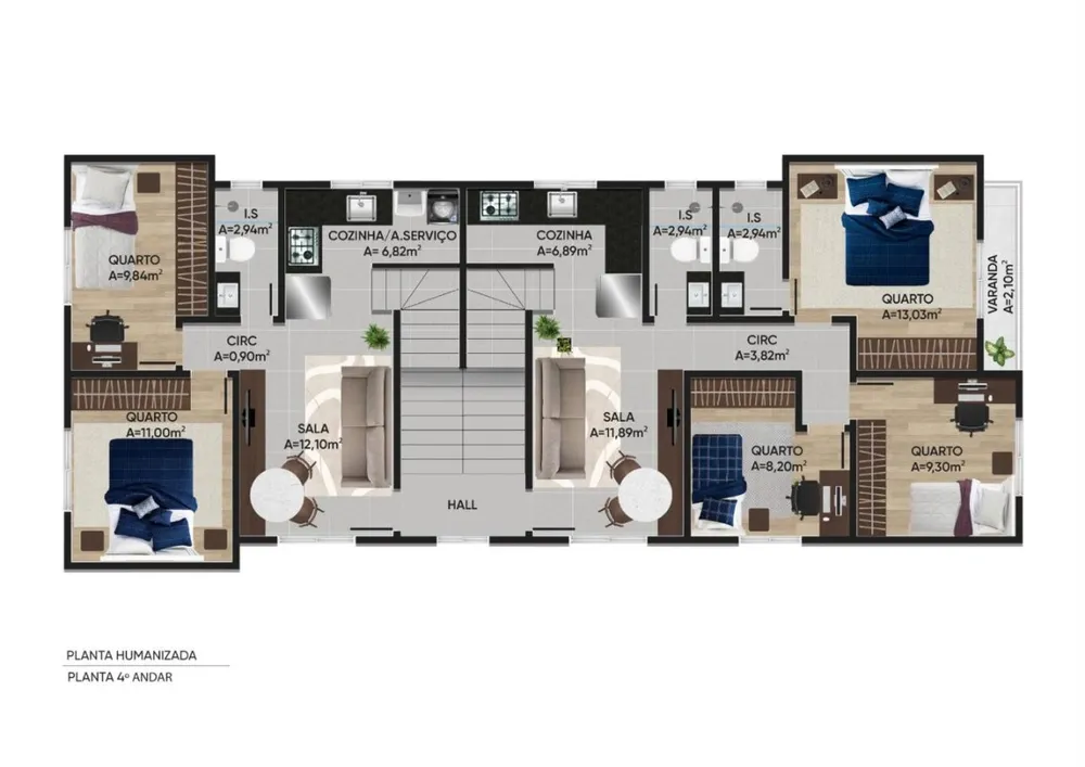 Cobertura, 3 quartos, 125 m² - Foto 4