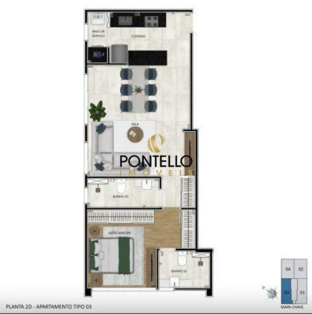 Apartamento, 1 quarto, 64 m² - Foto 7
