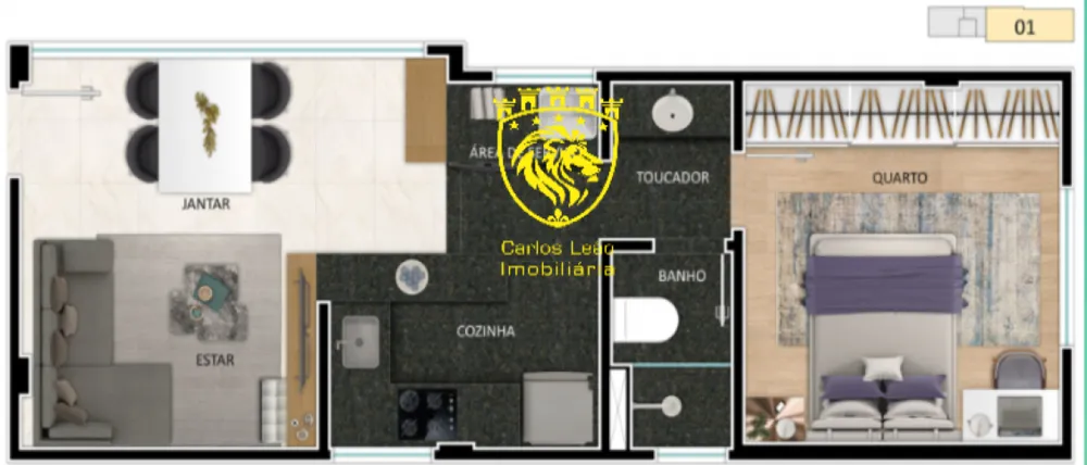 Apartamento, 1 quarto, 49 m² - Foto 10