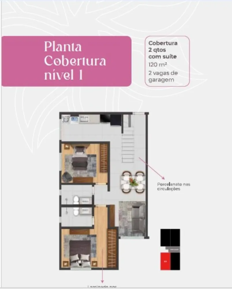 Cobertura, 2 quartos, 141 m² - Foto 15