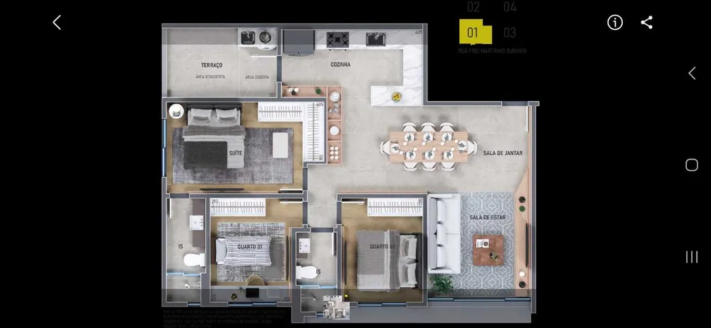 Apartamento, 3 quartos, 93 m² - Foto 3