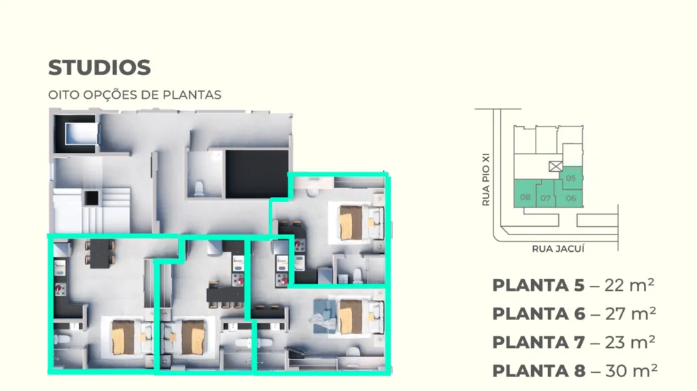 Apartamento, 1 quarto, 26 m² - Foto 8