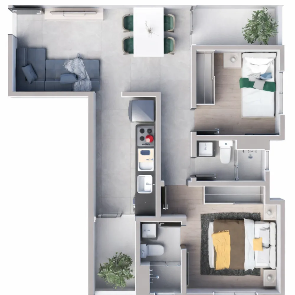 Apartamento, 2 quartos, 56 m² - Foto 7