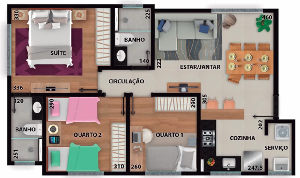 Apartamento, 3 quartos, 130 m² - Foto 2